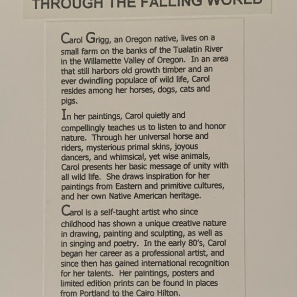 ARTIST CAROL GRIGG NATIVE AMERICAN (8 x 10) PRINTS - Picture 14 of 14